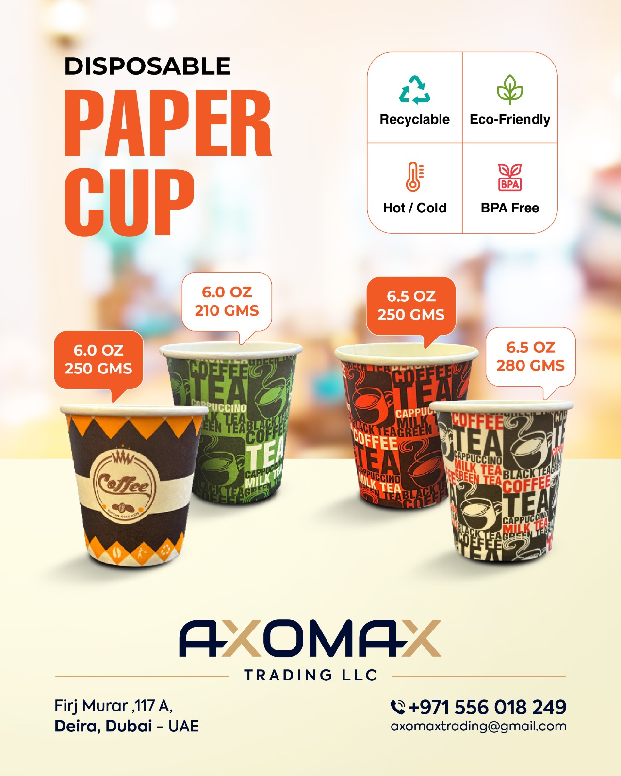 DISPOSABLE PAPER CUP