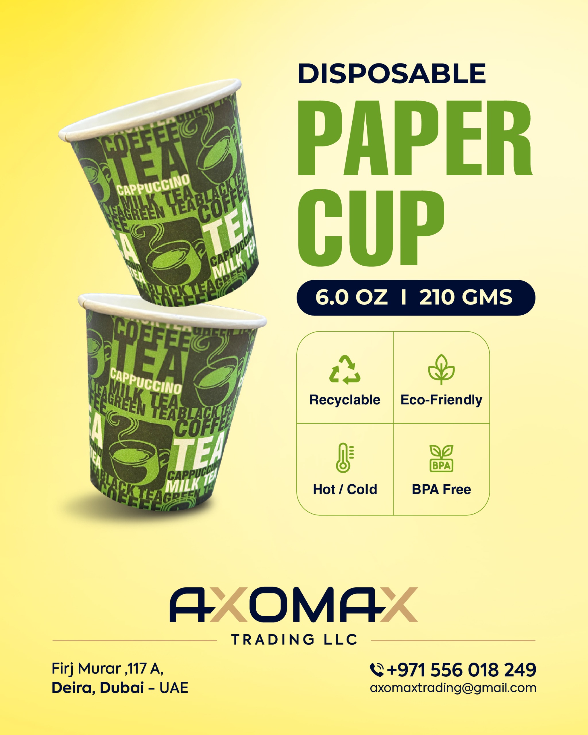 DISPOSABLE PAPER CUP